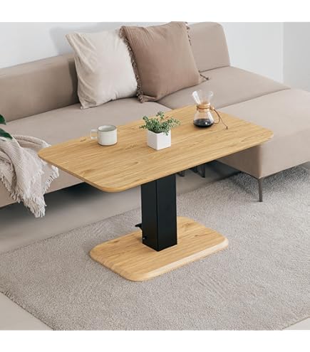 Amazon｜昇降式テーブル 拡張式 天板 2倍 広がる 伸長式 昇降